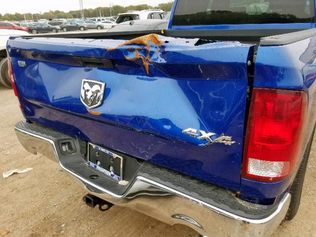 1C6RR7FT7KS591370 - 2019 RAM 1500 CLASS BLUE photo 9