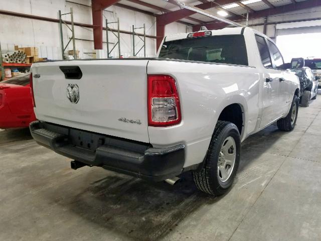 1C6SRFCT6KN651945 - 2019 RAM 1500 TRADE WHITE photo 4