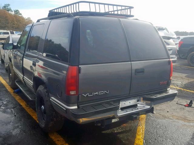 1GKEK13R5XJ769196 - 1999 GMC DENALI GRAY photo 3