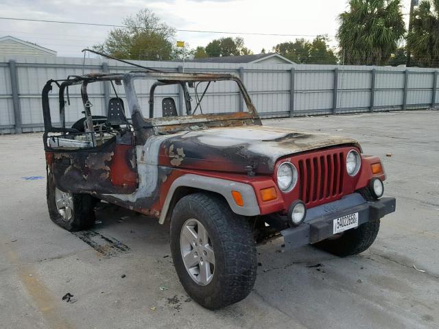 1J4FY19S5WP778270 - 1998 JEEP WRANGLER / BURN photo 1