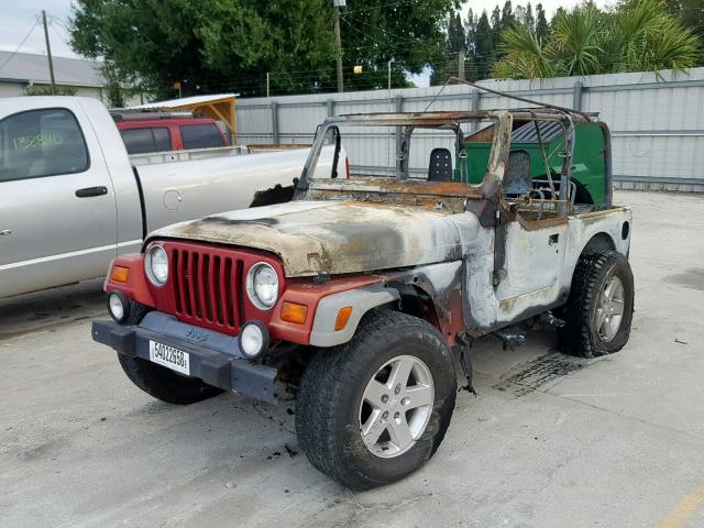 1J4FY19S5WP778270 - 1998 JEEP WRANGLER / BURN photo 2