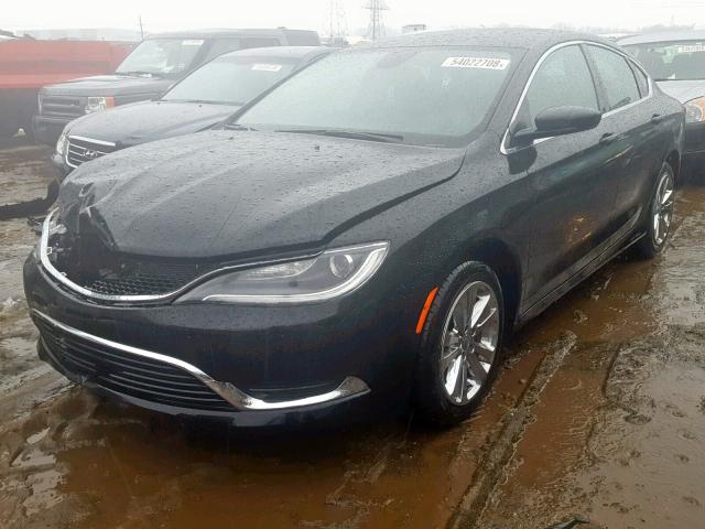 1C3CCCAB2FN704688 - 2015 CHRYSLER 200 LIMITE BLACK photo 2