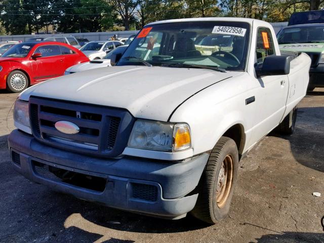 1FTYR10U86PA47293 - 2006 FORD RANGER WHITE photo 2