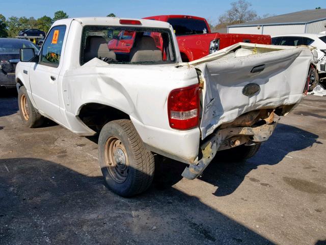 1FTYR10U86PA47293 - 2006 FORD RANGER WHITE photo 3