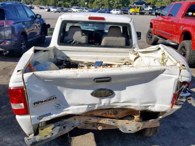 1FTYR10U86PA47293 - 2006 FORD RANGER WHITE photo 6