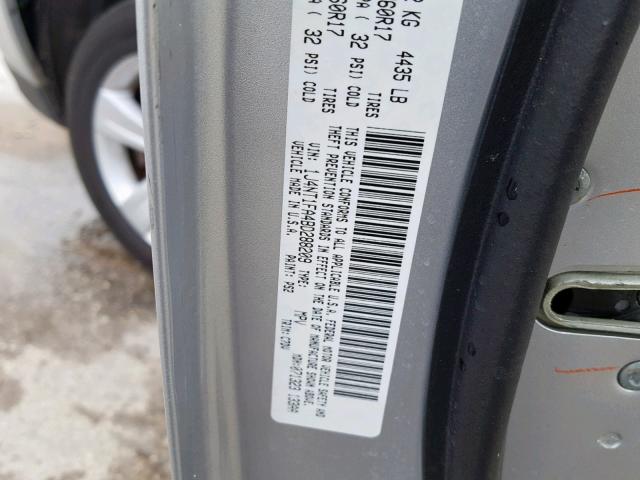 1J4NT1FA4BD288209 - 2011 JEEP COMPASS SP 银色 照片 10