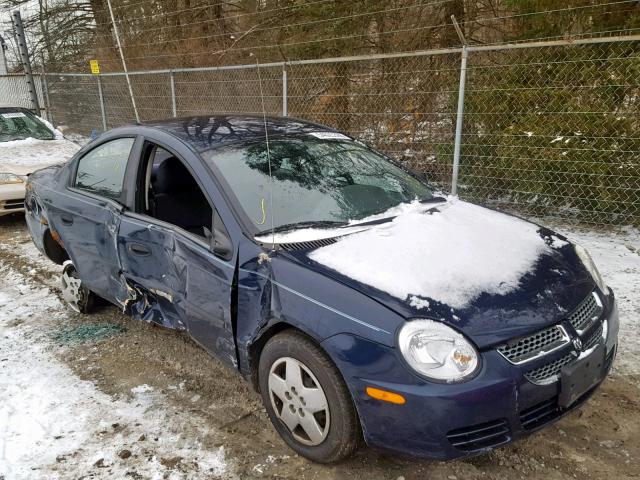 1B3ES26C65D224629 - 2005 DODGE NEON BASE BLUE photo 1