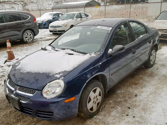 1B3ES26C65D224629 - 2005 DODGE NEON BASE BLUE photo 2