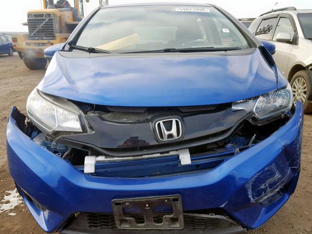 JHMGK5H59HS018257 - 2017 HONDA FIT LX BLUE photo 7