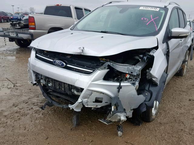 1FMCU0JX1EUE50314 - 2014 FORD ESCAPE TIT SILVER photo 9