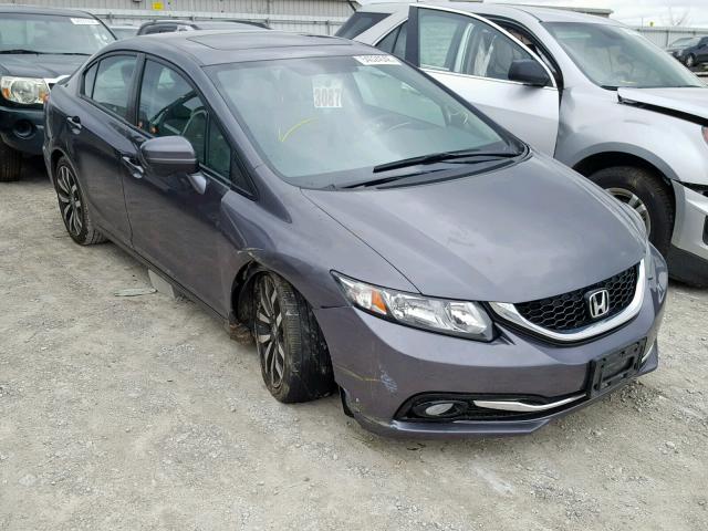 2HGFB2F92EH545658 - 2014 HONDA CIVIC EXL SILVER photo 1