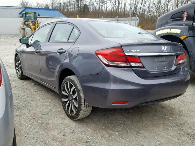 2HGFB2F92EH545658 - 2014 HONDA CIVIC EXL SILVER photo 3