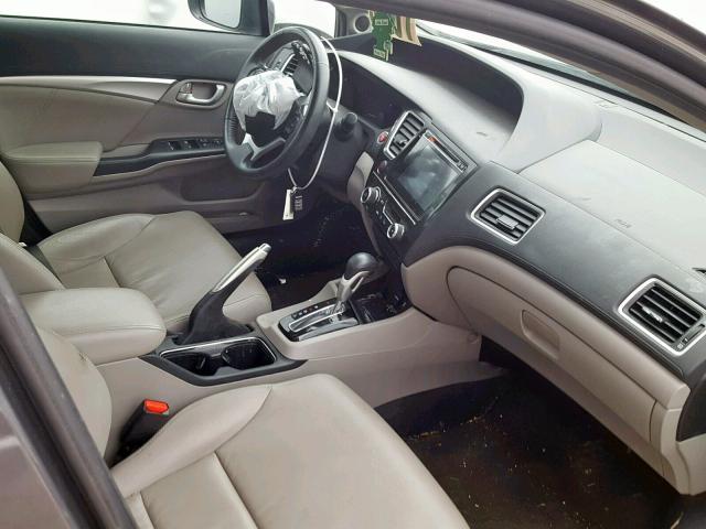 2HGFB2F92EH545658 - 2014 HONDA CIVIC EXL SILVER photo 5