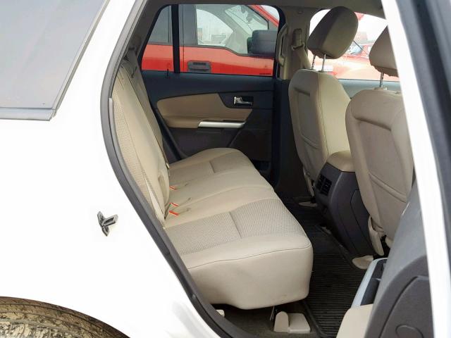 2FMDK4JC2DBB77290 - 2013 FORD EDGE SEL WHITE photo 6