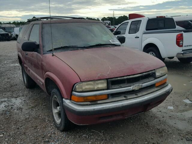 1GNCS18W4YK135026 - 2000 CHEVROLET BLAZER BURGUNDY photo 1