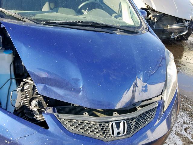 JHMGE8H33DC055669 - 2013 HONDA FIT BLUE photo 7