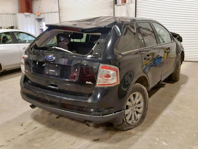 2FMDK38C68BA02238 - 2008 FORD EDGE SEL BLACK photo 4