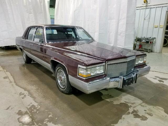 1G6DW54Y8LR701708 - 1990 CADILLAC BROUGHAM RED photo 1