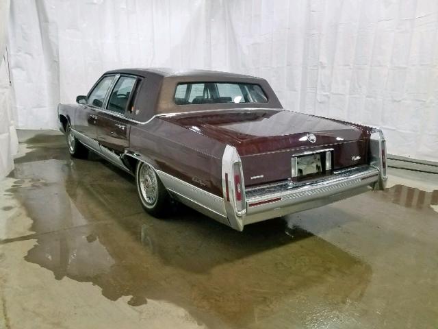 1G6DW54Y8LR701708 - 1990 CADILLAC BROUGHAM RED photo 3