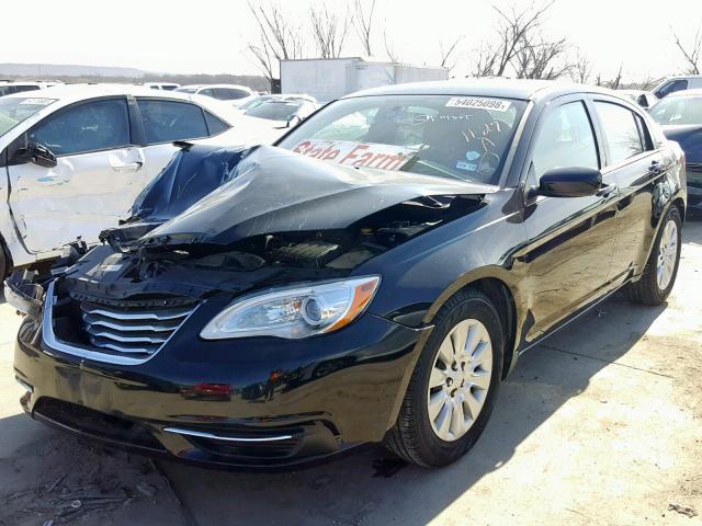 1C3CCBAB2EN122759 - 2014 CHRYSLER 200 LX BLACK photo 2