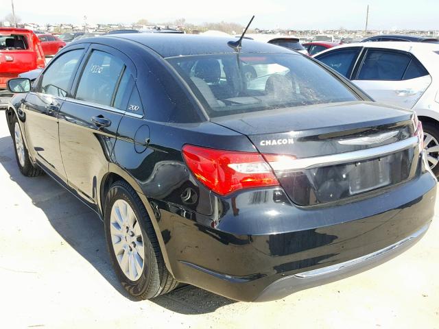 1C3CCBAB2EN122759 - 2014 CHRYSLER 200 LX BLACK photo 3