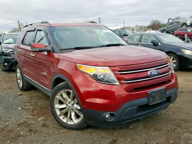 1FM5K7F91DGA35797 - 2013 FORD EXPLORER L RED photo 1