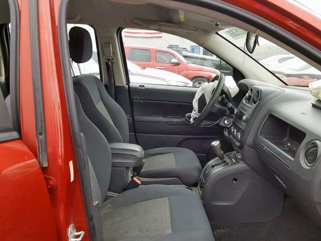 1J4NF4FB2AD591537 - 2010 JEEP COMPASS SP BURGUNDY photo 5