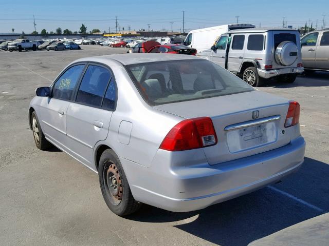 2HGES26793H612134 - 2003 HONDA CIVIC EX SILVER photo 3