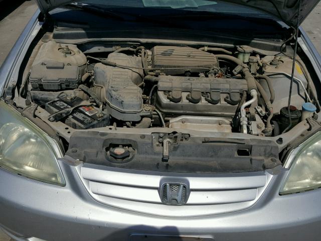 2HGES15152H610211 - 2002 HONDA CIVIC DX SILVER photo 7