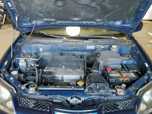 JA4LZ41F34U006560 - 2004 MITSUBISHI OUTLANDER BLUE photo 7