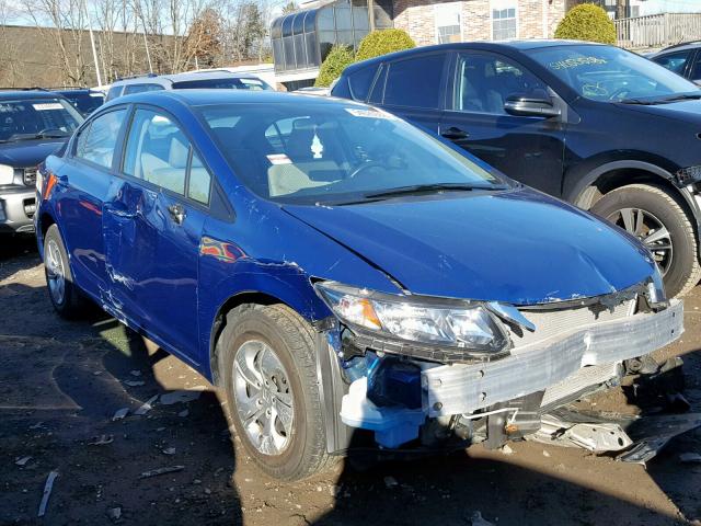 19XFB2F51FE232335 - 2015 HONDA CIVIC LX BLUE photo 1