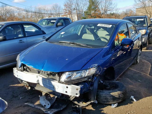 19XFB2F51FE232335 - 2015 HONDA CIVIC LX BLUE photo 2