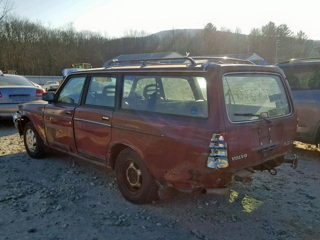 YV1AX8850J1796527 - 1988 VOLVO 245 DL BURGUNDY photo 3