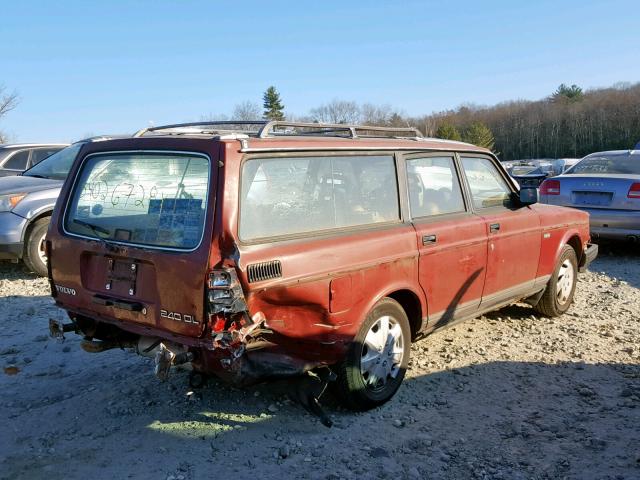 YV1AX8850J1796527 - 1988 VOLVO 245 DL BURGUNDY photo 4