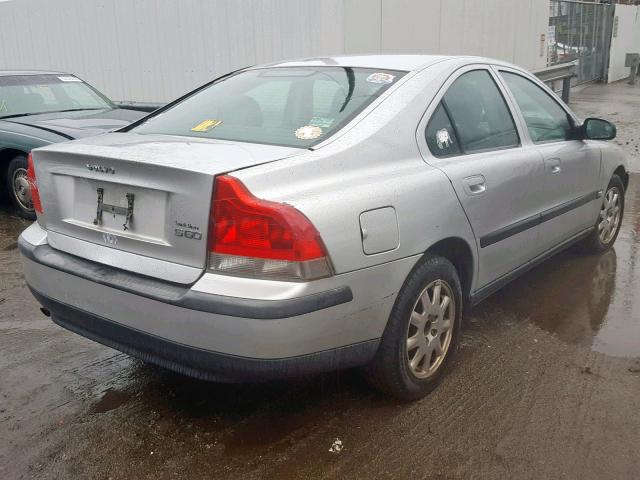 YV1RS61R412048845 - 2001 VOLVO S60 SILVER photo 4