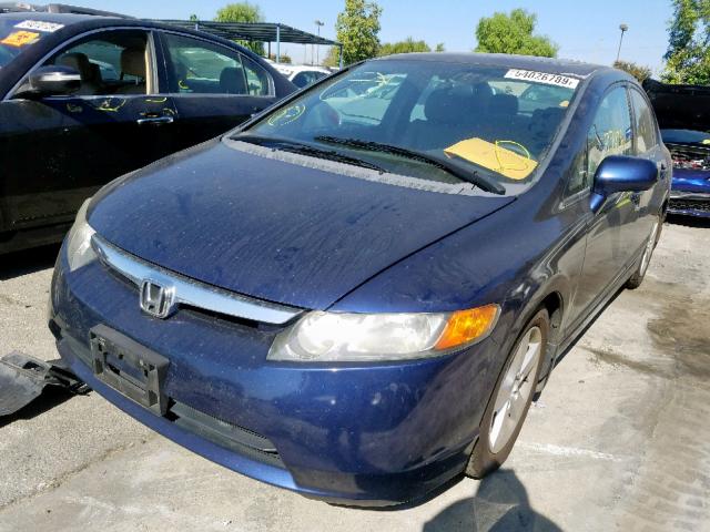 2HGFA16948H505552 - 2008 HONDA CIVIC EXL 蓝色 照片 2