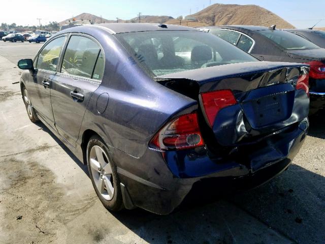 2HGFA16948H505552 - 2008 HONDA CIVIC EXL 蓝色 照片 3