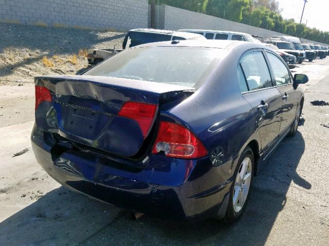 2HGFA16948H505552 - 2008 HONDA CIVIC EXL 蓝色 照片 4