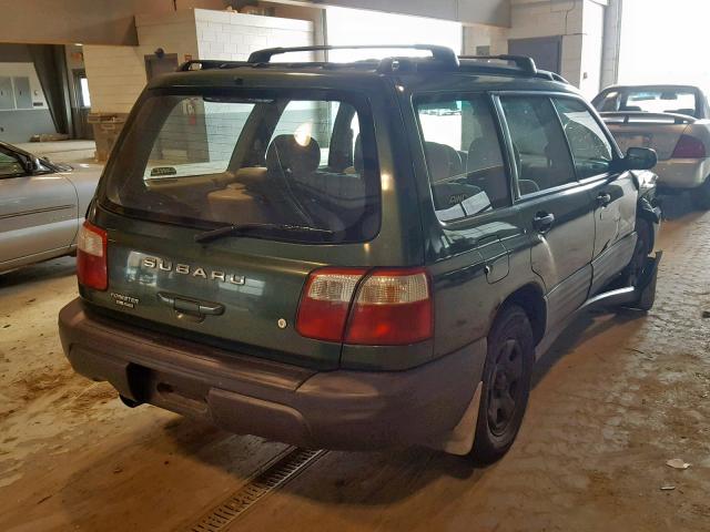 JF1SF63582G730403 - 2002 SUBARU FORESTER L GREEN photo 4