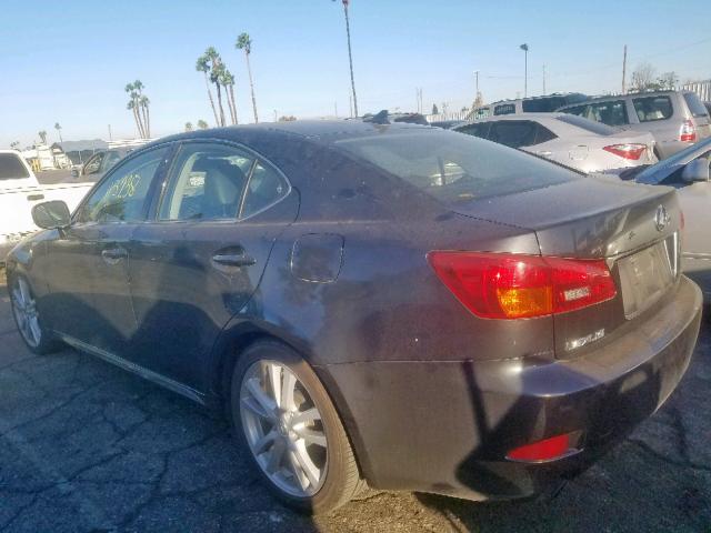 JTHBK262872039343 - 2007 LEXUS IS 250 CHARCOAL photo 3