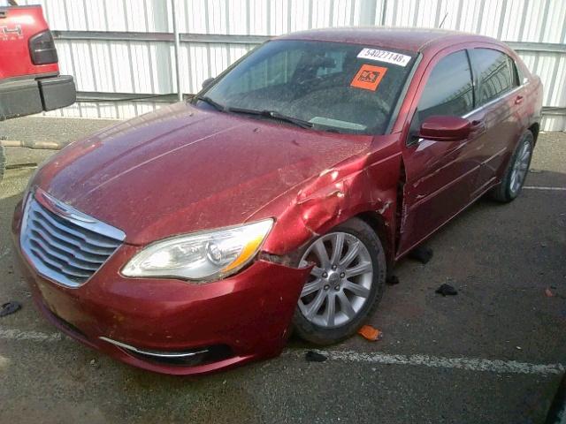 1C3CCBBB9CN208095 - 2012 CHRYSLER 200 TOURIN RED photo 2