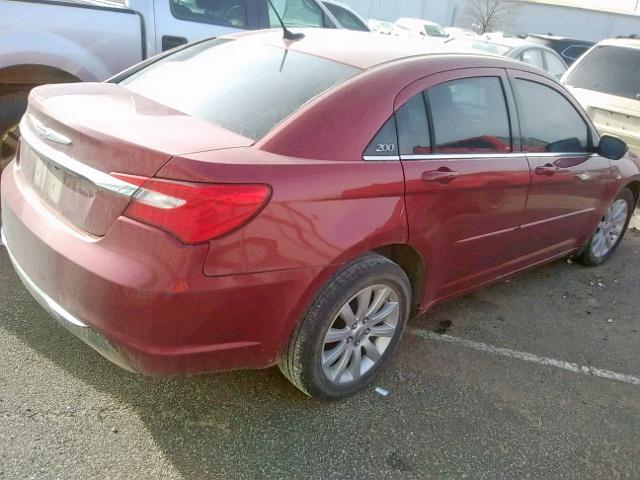 1C3CCBBB9CN208095 - 2012 CHRYSLER 200 TOURIN RED photo 4