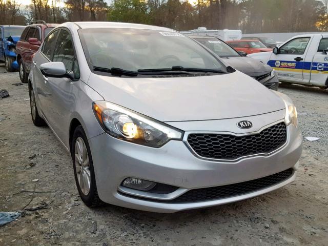 KNAFX4A81E5045750 - 2014 KIA FORTE EX SILVER photo 1