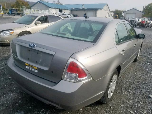 3FAHP06Z48R107929 - 2008 FORD FUSION S GRAY photo 4