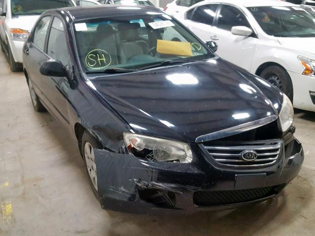 KNAFE121085556859 - 2008 KIA SPECTRA EX BLACK photo 1