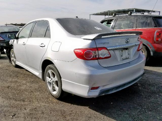 2T1BU4EE7BC611323 - 2011 TOYOTA COROLLA BASE  photo 3