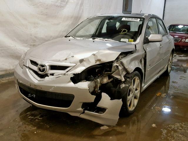 JM1BK344981132195 - 2008 MAZDA 3 HATCHBAC SILVER photo 2