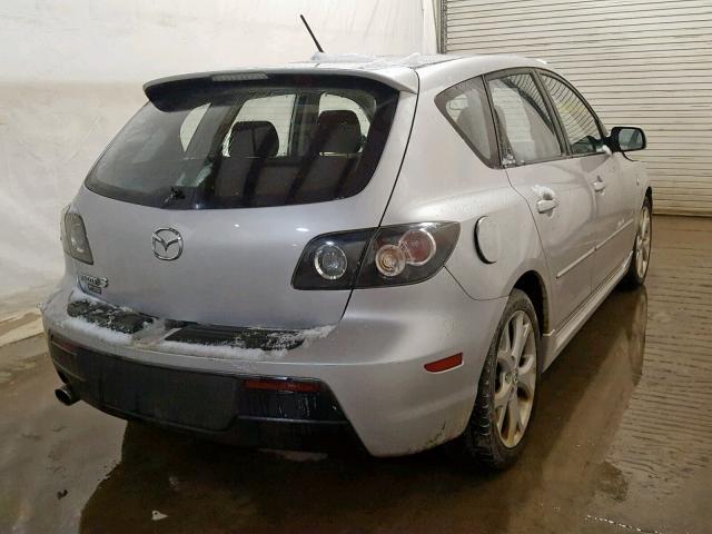 JM1BK344981132195 - 2008 MAZDA 3 HATCHBAC SILVER photo 4