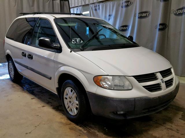 1D4GP25E27B264042 - 2007 DODGE CARAVAN SE WHITE photo 1