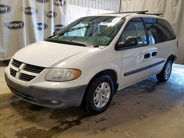 1D4GP25E27B264042 - 2007 DODGE CARAVAN SE WHITE photo 2